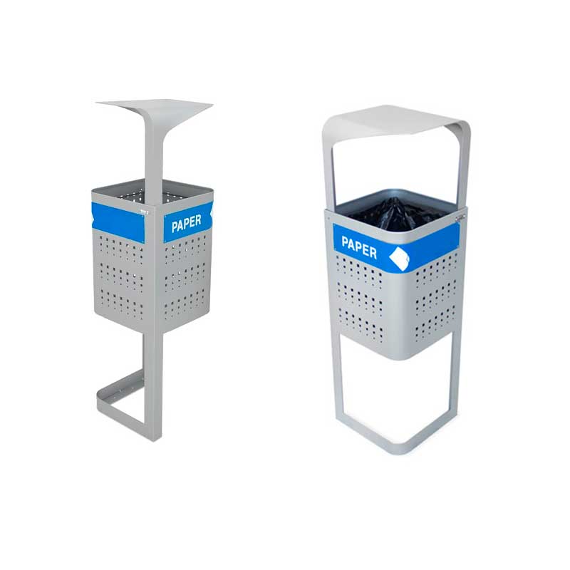 Paperera de reciclatge exterior Atenes 50L